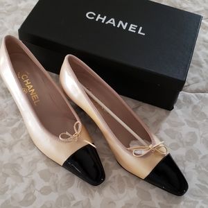Chanel patent leather heels